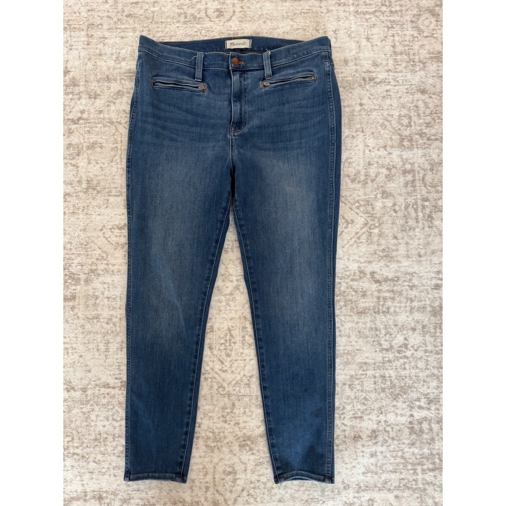 Madewell Roadtripper Jeggings Women 32 Dark Wash Denim Skinny Tapered Jeans